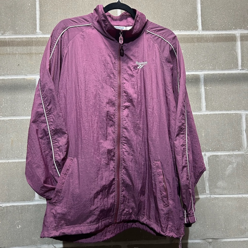SOLD: Vintage Maroon Reebok Windbreaker Jacket